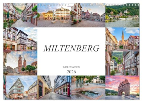 Miltenberg Impressionen (Wandkalender 2026 DIN A3 quer), CALVENDO Monatskalender: Entdecken Sie die Schönheit der alten Fachwerkhäuser von Miltenberg (CALVENDO Orte)