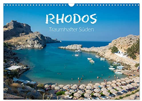 Rhodos - Traumhafter Süden (Wandkalender 2026 DIN A3 quer), CALVENDO Monatskalender: Der Süden auf Rhodos - traumhafte Strände und waldreiche Berge (CALVENDO Orte)