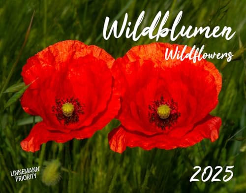 Wildblumen 2025 Großformat-Kalender 58 x 45,5 cm: Wildflowers 2025