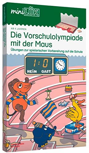 miniLÜK-Set: Kindergarten/Vorschule Die Vorschulolympiade mit der Maus: Aufgaben zur spielerischen und effektiven Vorbereitung auf die Schule für ... 1 und 2 (miniLÜK-Sets: Kasten + Übungsheft/e)