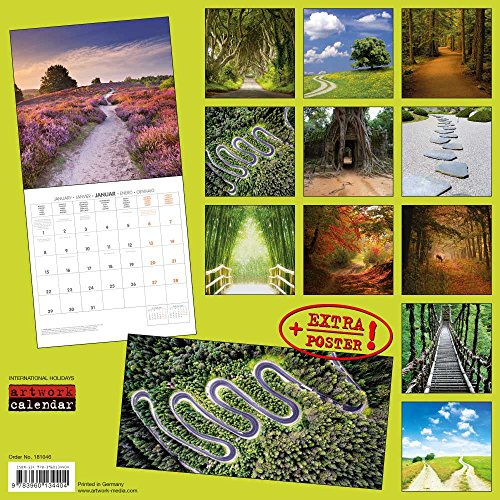 Wege und Alleen 2018: Kalender 2018 (Artwork Edition)