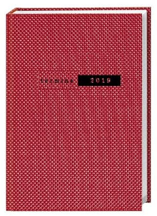 Terminer A6, Struktur rot - Kalender 2019