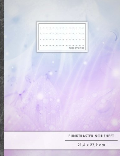 Punktraster Notizbuch • A4-Format, 100+ Seiten, Soft Cover, Register, Tautropfen • Original #GoodMemos Dot Grid Notebook • Perfekt als Bullet Journal, Zeichenbuch, Skizzenbuch, Kalligraphie Buch