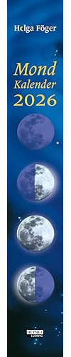 Mondkalender 2026: Schlank und elegant – Der exquisite Wand-Streifenkalender 11,0 x 70,0 cm