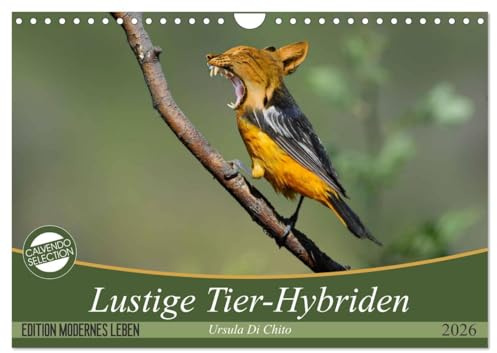 Lustige Tier-Hybriden (Wandkalender 2026 DIN A4 quer), CALVENDO Monatskalender: Surreale und Lustige Tierkreuzungen (CALVENDO Kunst)