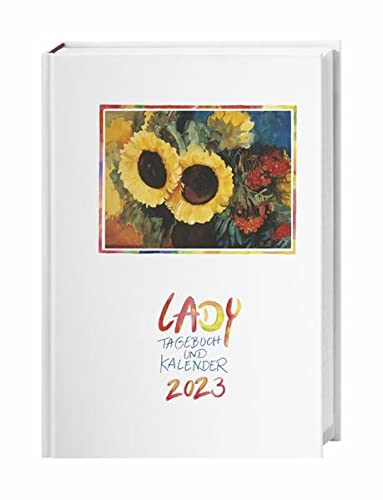 Lady Tagebuch A5 Kalender 2023. Liebevoll gestalteter Taschenkalender mit Zitaten und Kunstwerken. Praktischer Buchkalender A5 2023 mit viel Raum für Notizen.