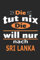 Die tut nix Die will nur nach Sri Lanka: Notizbuch mit 110 Seiten, ebenfalls Nutzung als Dekoration in Form eines Schild bzw. Poster möglich