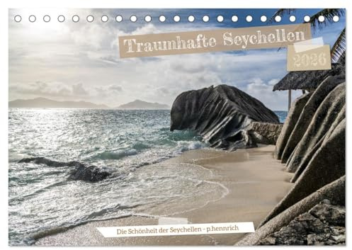 Traumhafte Seychellen (Tischkalender 2026 DIN A5 quer), CALVENDO Monatskalender: Entdecken Sie die paradiesischen Seychellen in unserem exklusiven Kalender für das kommende Jahr. (CALVENDO Orte)