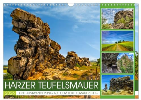 Harzer Teufelsmauer – Juniwanderung (Wandkalender 2026 DIN A3 quer), CALVENDO Monatskalender