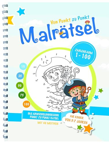 Von Punkt zu Punkt Malrätsel – 1 bis 100