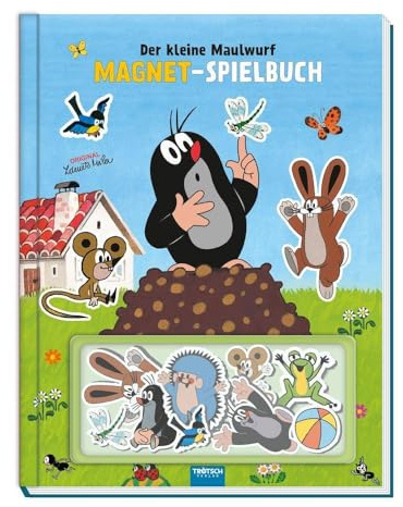 TRÖTSCH - Der kleine Maulwurf Magnet-Spielbuch : Pappenbuch mit Magneten für Kinder ab 3 Jahren: Kinderbuch Beschäftigungsbuch Entdeckerbuch Puzzlebuch