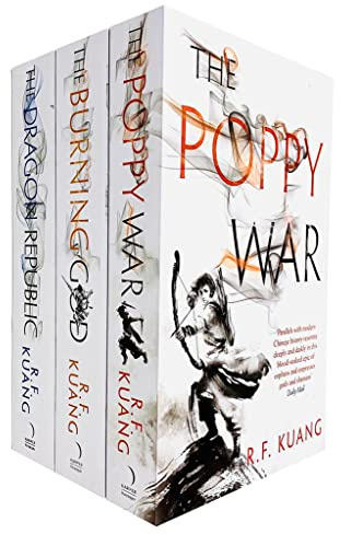 Poppy War Series 3 Books Collection Set By R.F. Kuang (The Poppy War, The Dragon Republic, The Burning God)