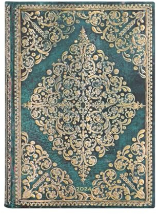 Paperblanks 12-Monatskalender 2024 Ozeanien | Tagesüberblick | Midi (130 × 180 mm)