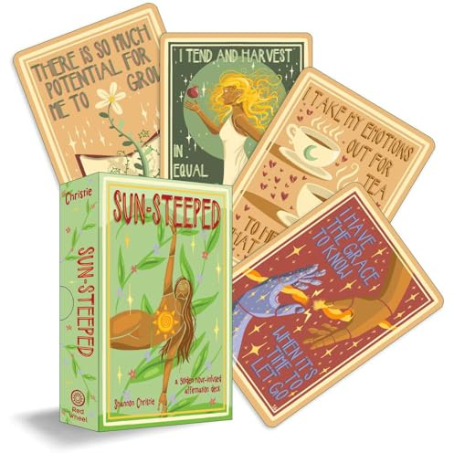 Sun-Steeped: A Golden Hour–Infused Affirmation Deck (54 Full-Color Cards and 64-Page Full-Color Guidebook)