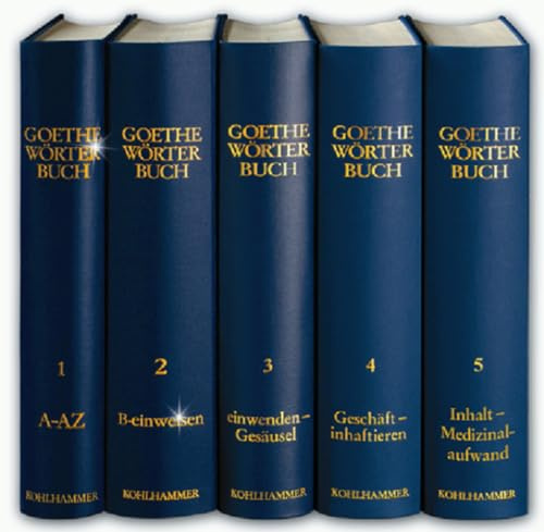 Goethe Wörterbuch, Band 1, Leinen: A - azurn (Goethe-Wörterbuch, 1, Band 1)