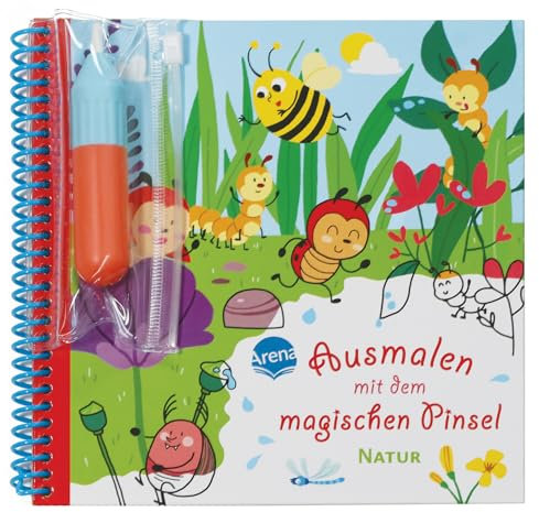 Ausmalen mit dem magischen Pinsel. Natur: Malbuch mit Wassertankstift für Kinder ab 3 Jahren