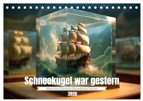 Schneekugel war gestern (Tischkalender 2026 DIN A5 quer), CALVENDO Monatskalender: Nicht schütteln, nur genießen (CALVENDO Spass)