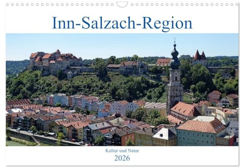 Inn-Salzach-Region - Kultur und Natur (Wandkalender 2026 DIN A3 quer), CALVENDO Monatskalender: Eines der ältesten Landesteile Bayerns (CALVENDO Orte)