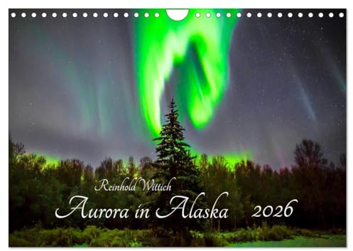 Aurora in Alaska (Wandkalender 2026 DIN A4 quer), CALVENDO Monatskalender: Polarlichtaufnahmen aus Alaska (CALVENDO Natur)