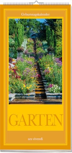 Geburtstagskalender Garten: Immerwährender Geburtstagskalender: Monatsübersicht mit Blumen und Naturmotiven: Immerwährender Wandkalender mit Spiralbindung
