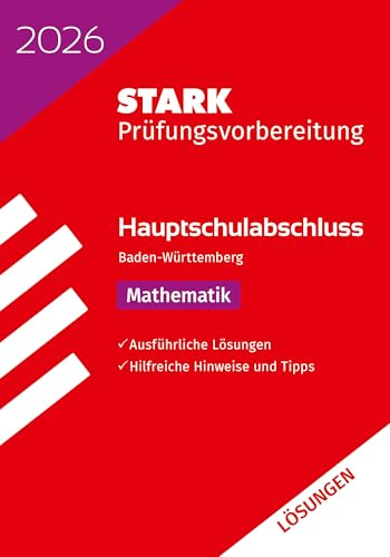 STARK Lösungen zu Mathematik - Hauptschulabschluss 2026 BW - Prüfungsvorbereitung (Abschlussprüfungen)