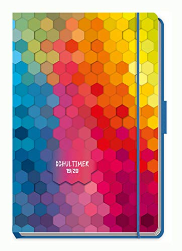 Schülerkalender Uni Color 2019/2020: Flexicover mit Spot-Effekt, Prägung und Innentaschen