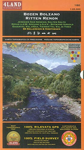 BOZEN BOLZANO / RITTEN RENON: Jenesien San Genesio, Salten Salto, Eppan a.d.W. Appiano s.S.d.V., Rotwand Virgolo, Eggental Val d'Ega, Tierser Tal Val di Tires – 60 Kellereien & Vinotheken