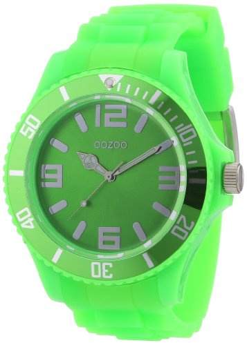 Oozoo Herren-Armbanduhr XL Analog Silikon C4656 Fluo Green