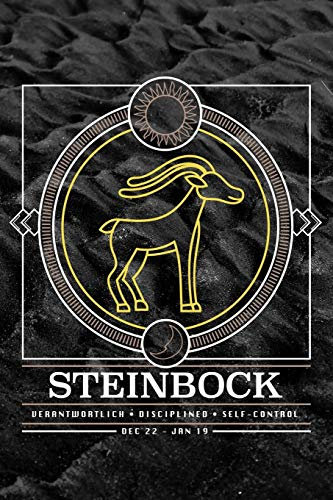 Steinbock Notizbuch: A5 Notizheft mit Sternzeichen I Tagebuch für Astrologie Fans I blanko Buch zum Selberschreiben für Mädchen I ausgefallene Geschenke zum Geburtstag