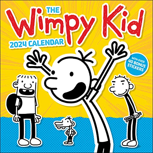 Wimpy Kid 2024 Wall Calendar with Over 40 Bonus Stickers