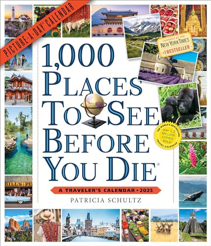 1,000 Places to See Before You Die Picture-A-Day® Wall Calendar 2025: A Traveler's Calendar