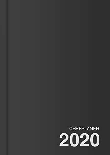 Chefplaner 2020, DIN A4 Tageskalender: Tagesplaner, pro Tag eine Seite, mit Uhrzeit, viel Platz, > 365 Tage (dunkelgrau)