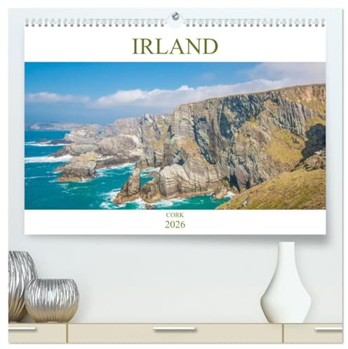 Irland - Cork (hochwertiger Premium Wandkalender 2026 DIN A2 quer), Kunstdruck in Hochglanz: Der Kalender zeigt die irische Graftschaft Cork von ihrer imposantesten Seite. (CALVENDO Orte)
