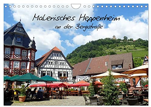 Malerisches Heppenheim an der Bergstraße (Wandkalender 2026 DIN A4 quer), CALVENDO Monatskalender: Unterhalb der Starkenburg liegt die Kleinstadt ... und einer schönen Altstadt. (CALVENDO Orte)