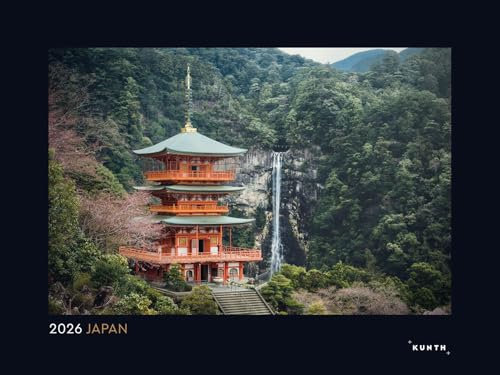 Japan - KUNTH Wandkalender 2026: Hochwertiger, bildstarker Kalender mit Spiralbindung im Großformat (KUNTH Wandkalender Black Edition 60 x 45 cm)