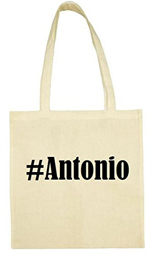 Reifen-Markt Tasche #Antonio Größe 38x42 Farbe Natur Druck Schwarz