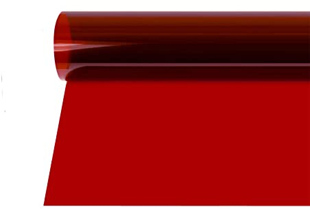 Selens 40x50cm Lighting Gel Filter Red Flash Light Color Correction Transparent Overlays Sheet Film for 800W Red Head Light Strobe Spotlight Speedlite Photography Photo Studio
