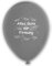 10 Luftballons Alles Gute zur Firmung, SILBER, ca. 30 cm Durchmesser