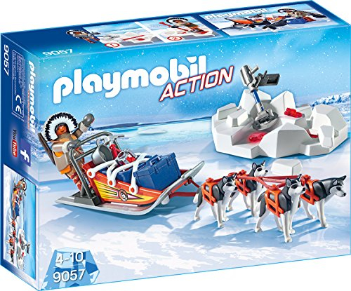 PLAYMOBIL Action 9057 Hundeschlitten, Ab 4 Jahren