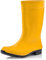 Ladeheid Damen Gummistiefel 100% Wasserdticht Regenstiefel Damen LA-967 (Gelb/Schwarz, 39 EU)