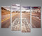 islandburner Bild Bilder auf Leinwand Route 66 V2 Arizona Highway 4er XXL Poster Leinwandbild Wandbild Dekoartikel Wohnzimmer Marke