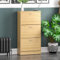 Vida Designs Zapatero con 3 cajones, Organizador de Almacenamiento de Zapatos, Mueble de Madera de Pino