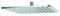 KLUDI A-QA 645300500 Kopfbrause, Chrom