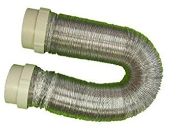 Abluftschlauch / 100 mm / 3 m aus Alu mit 2 Adapter einfach Montage nur einstecken der Superschlauch für Ihren Trockner