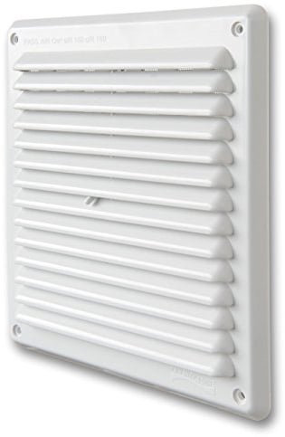 La Ventilazione ADR2023B Griglia di Ventilazione in Plastica Rettangolare da Sovrapporre, Bianco, 204x230 mm