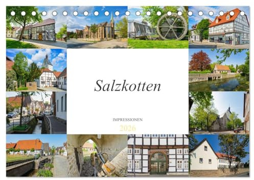 Salzkotten Impressionen (Tischkalender 2026 DIN A5 quer), CALVENDO Monatskalender: Eine geniale Auswahl der schönsten Bildmotive der Stadt Salzkotten (CALVENDO Orte)