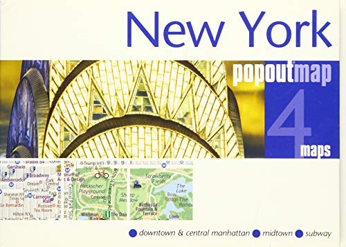 New York: PopOut Maps: Downtown & Central Manhattan, Midtown, Subway