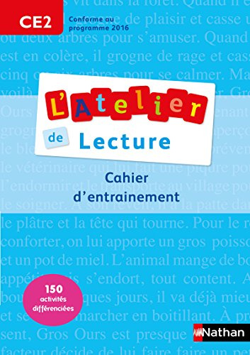 Atelier de lecture CE2 - Cahier d'entrainement