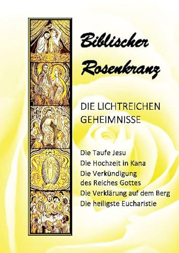 Biblischer Rosenkranz - die lichtreichen Geheimnisse - im 5er Pack