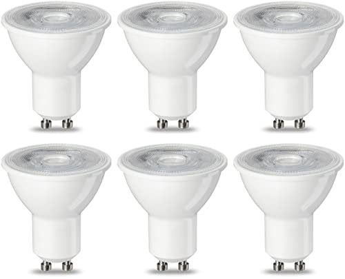 Amazon Basics LED GU10 Spotlight Bulb, 4.7W (Equivalent to 50W), Warm White, Non Dimmable - Pack of 6